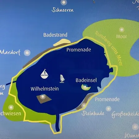 Apartamento Ferien-whg Souterrain Exklusives App Stella Maris Mit Parkplatz Direkt Am Steinhuder-meer *